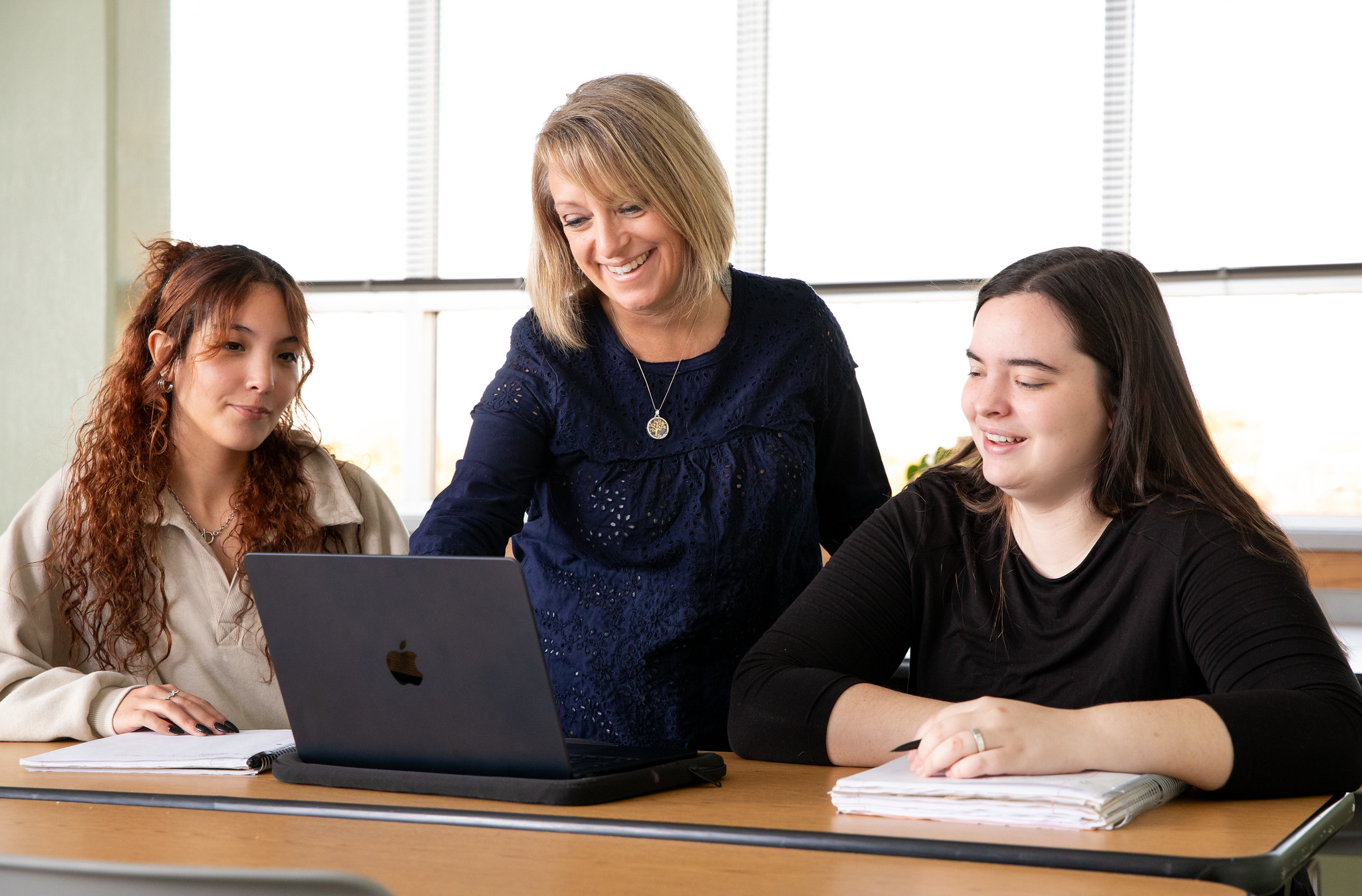 students and professor