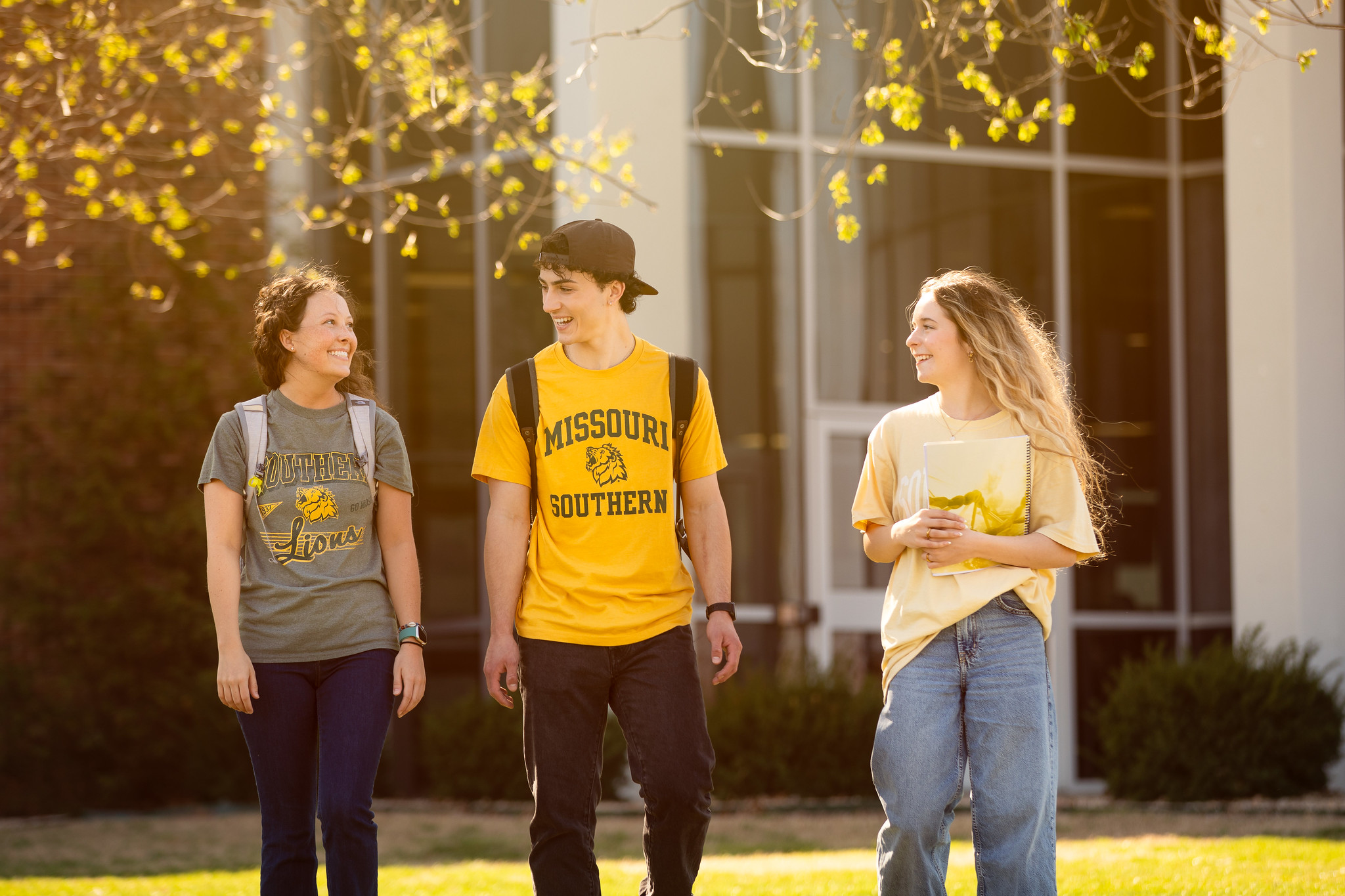 Students Walking Campus